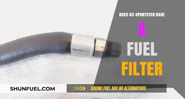 Where Is the Fuel Filter on a 03 Sportster?