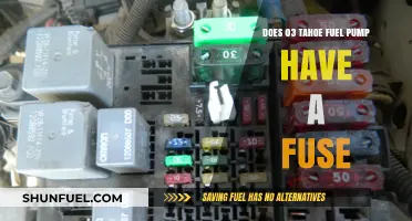 Does the 2003 Tahoe Fuel Pump Have a Fuse?