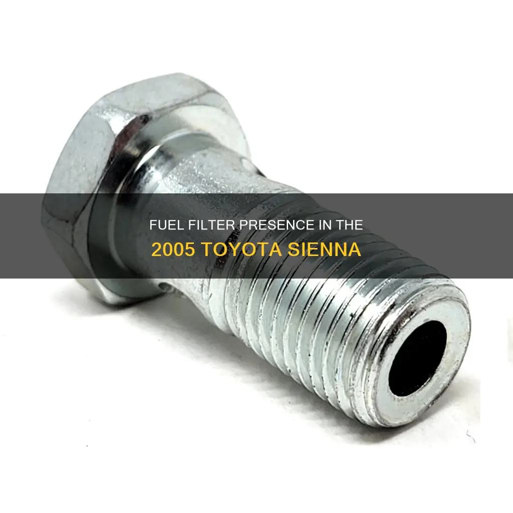 does 05 sienna have fuel filter