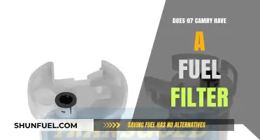 Fuel Filter Presence in 2007 Camry Models