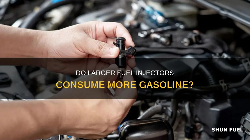 does 1000cc fuel injectors waist more gas