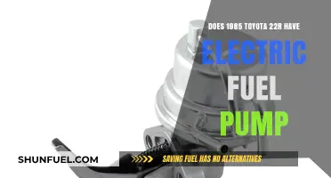 Toyota 22R Electric Fuel Pump: 1985 Model Insights
