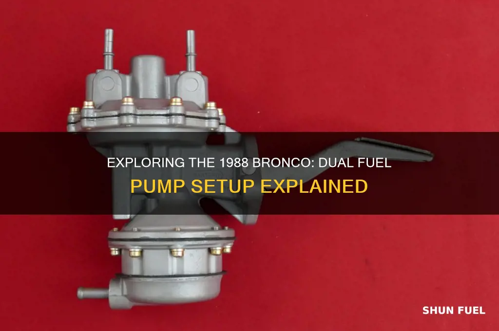 does 1988 bronco have 2 fuel pump