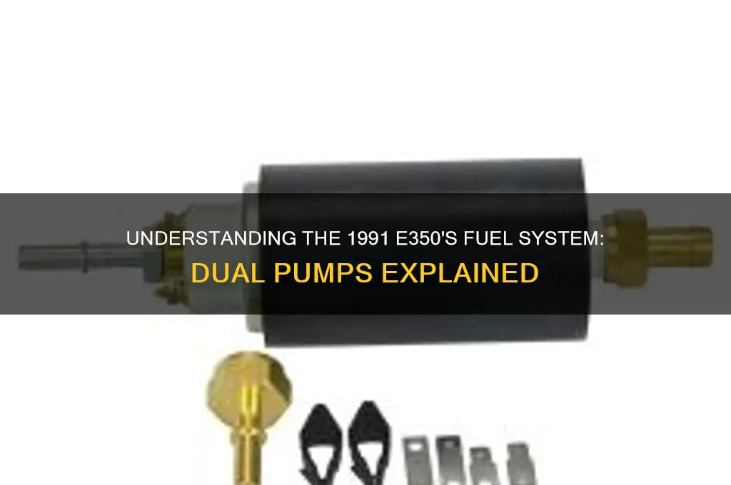 does 1991 e350 have 2 fuel pumps