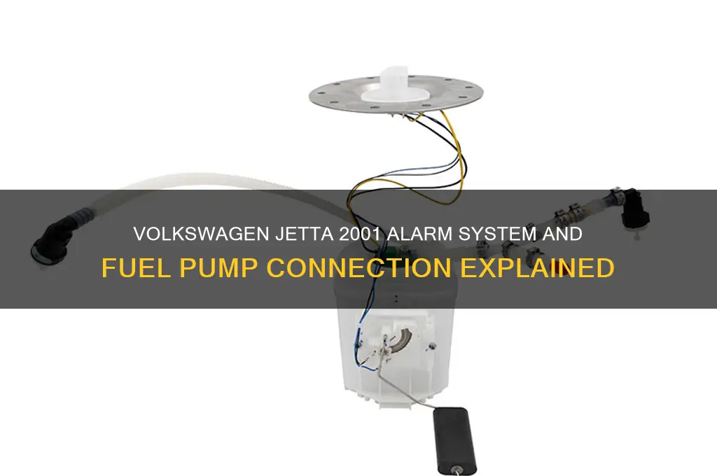 does 2001 volkswagen jetta alarm control fuel pump