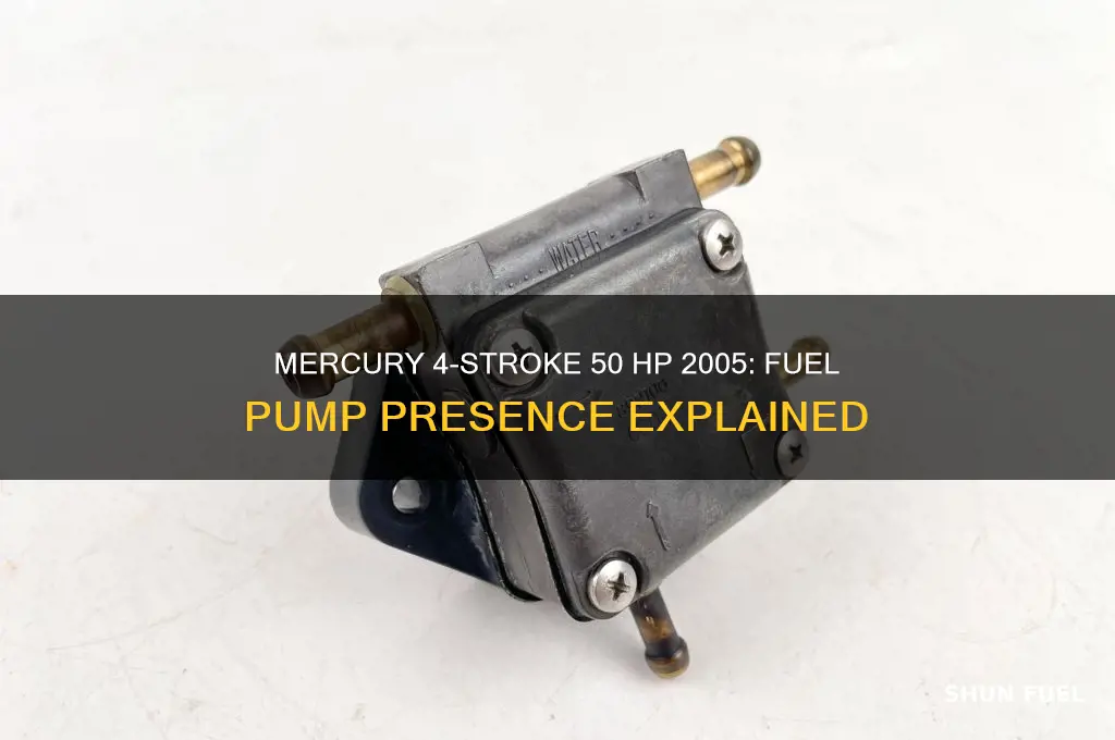 does 2005 50 horse mercury 4 stroke have fuel pump