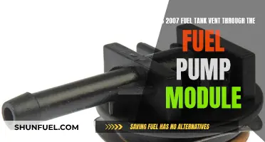 Fuel Tank Venting: 2007 Models and Fuel Pump Modules