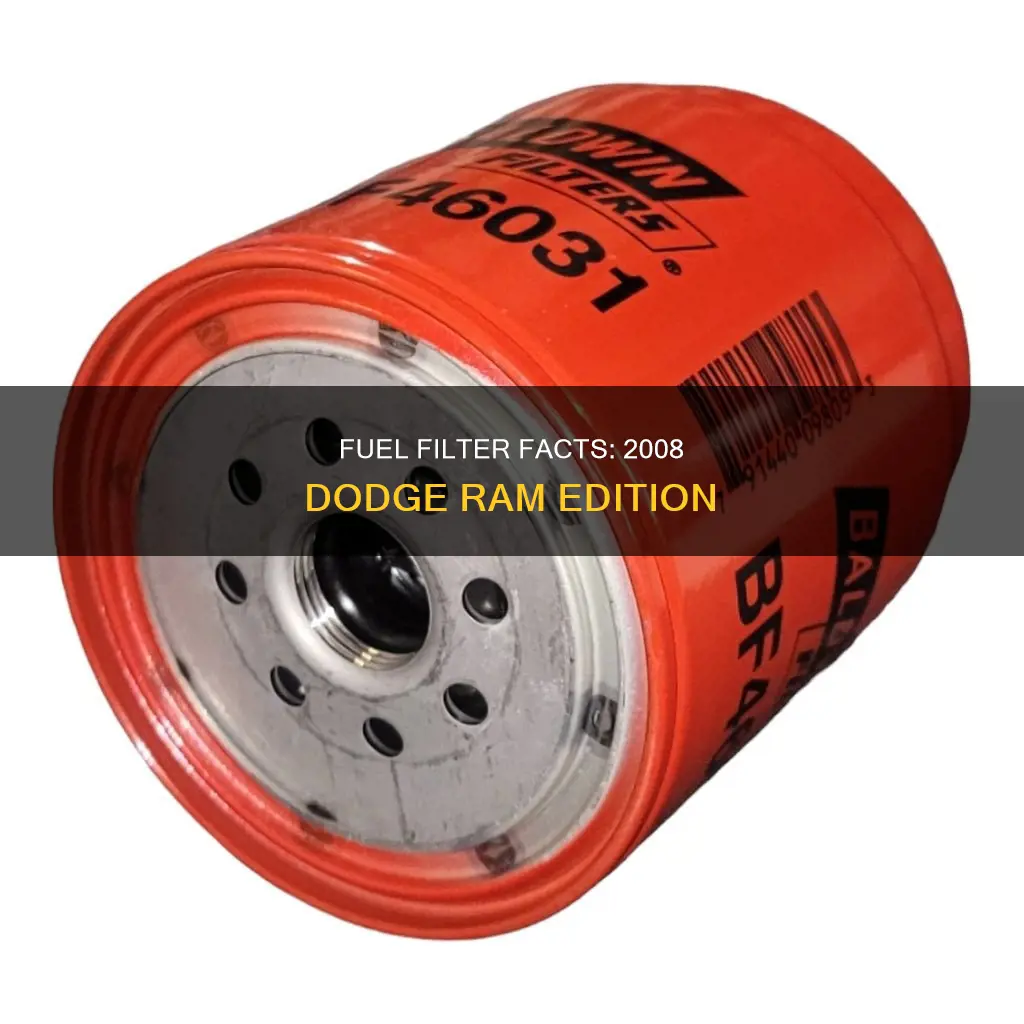 does 2008 dodge ram have 2 fuel filter