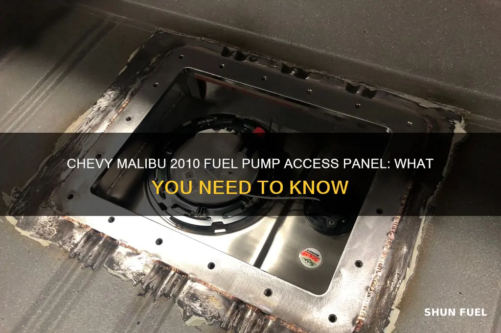 does 2010 chevy malibu have access panel for fuel pump
