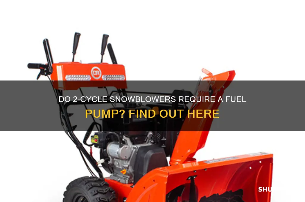 does 2cycle snowblower have fuel pump