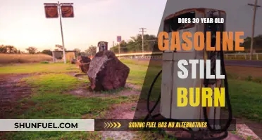 Exploring the Combustion Potential of Decades-Old Gasoline