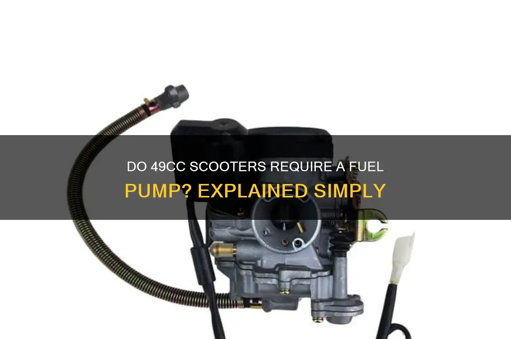 does 49cc scooter have a fuel pump