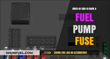 Does the 1991 CRX Si Have a Fuel Pump Fuse?