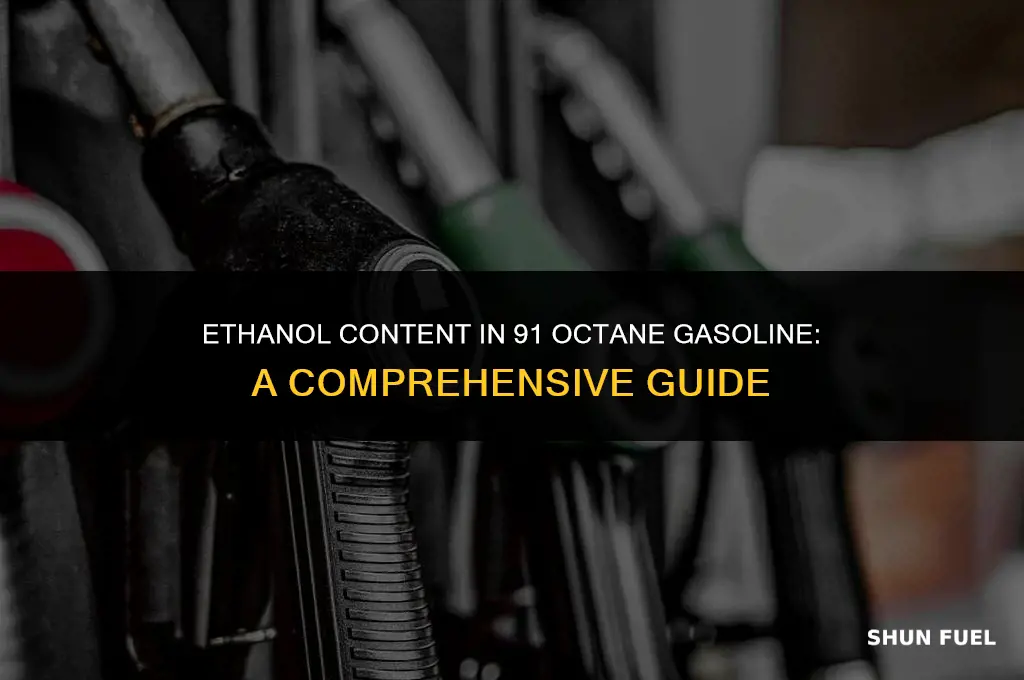 does 91 octane gasoline have ethanol