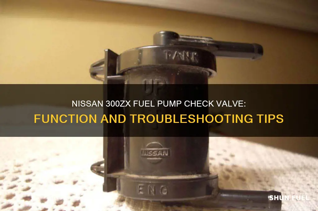 does 94 nissan 300zx fuel pump check valve