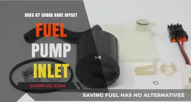 Cobra Fuel Pump Inlet: Offset Design in the 1997 Model