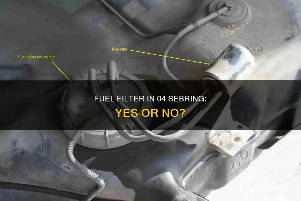 does a 04 sebring have a fuel filter