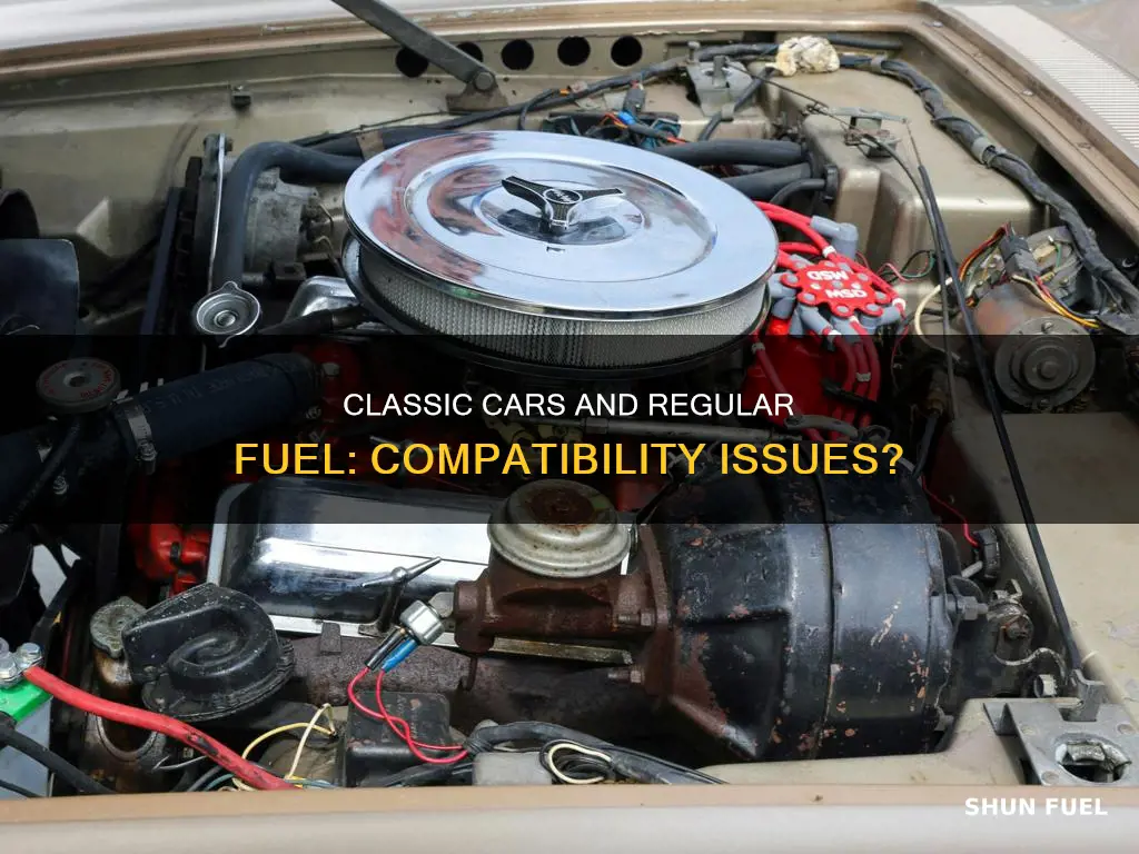 does a 1973 car run on regular fuel