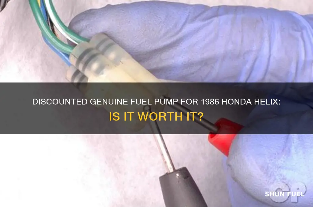 does a 1986 honda helix genuine fuel pump discounted