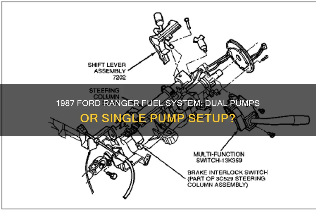 does a 1987 ford ranger have 2 fuel pumps