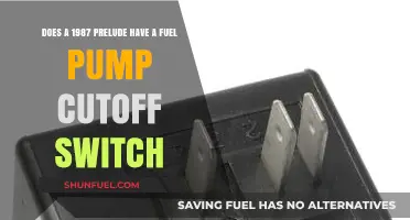 Does the 1987 Prelude Feature a Fuel Pump Cutoff Switch?