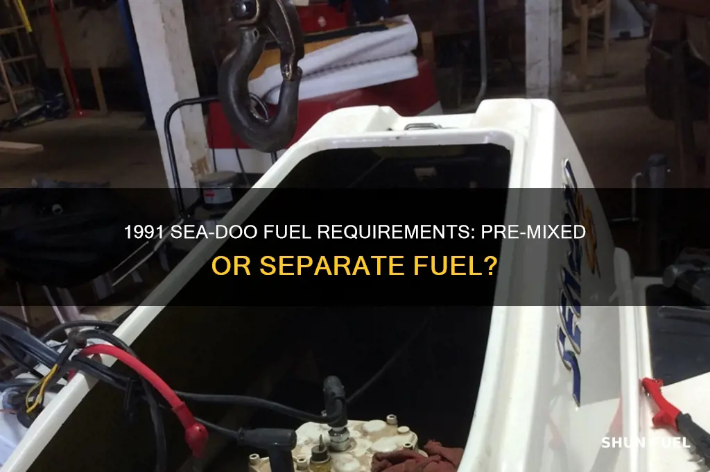 does a 1991 sea doo use pre fuel mixture