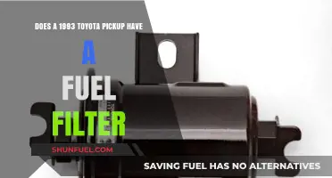 Fuel Filter Presence in 1993 Toyota Pickup Models