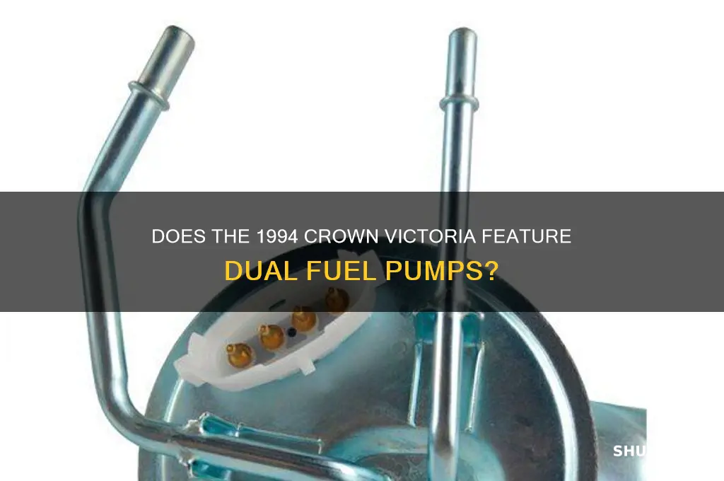 does a 1994 crown victoria have two fuel pumps