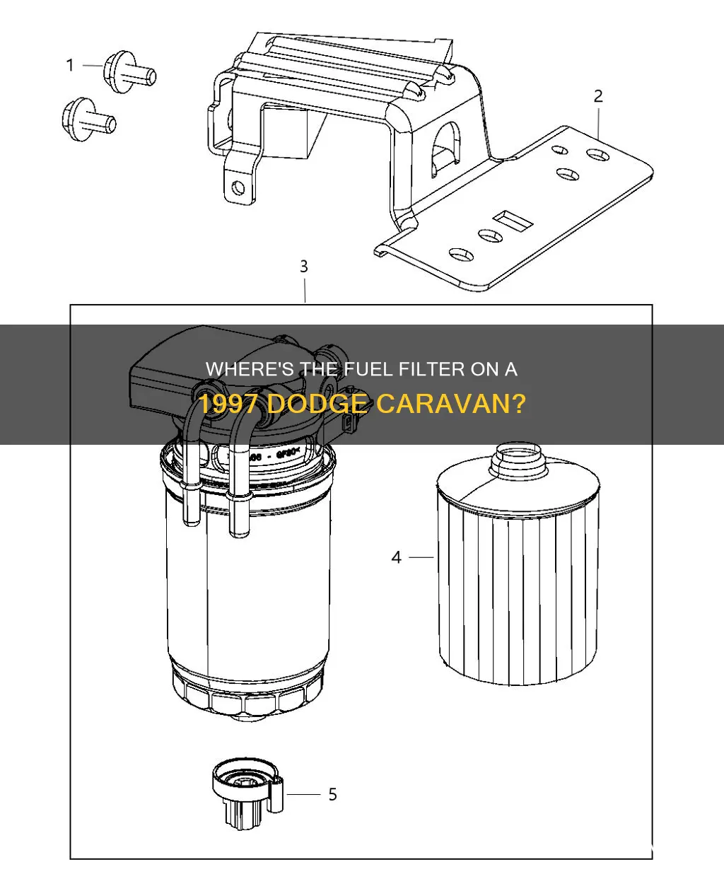 does a 1997 dodge caravan have a fuel filter
