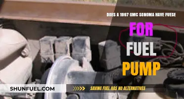 Does a 1997 GMC Sonoma Have a Fuse for Fuel Pump?