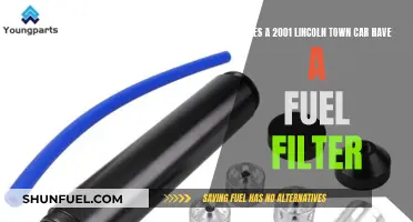 Fuel Filter Presence in 2001 Lincoln Town Cars