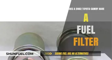 Fuel Filter Presence in 2002 Toyota Camry Models