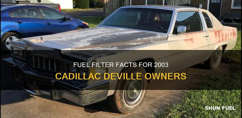 does a 2003 cadillac deville have a fuel filter