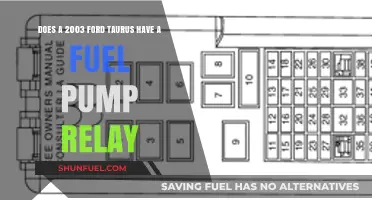 Does a 2003 Ford Taurus Have a Fuel Pump Relay?