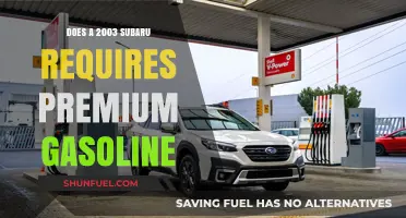 Fuel Efficiency Unveiled: Does Your 2003 Subaru Demand Premium Gasoline?