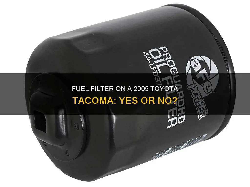 does a 2005 toyota tacoma have a fuel filter