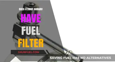 Fuel Filter Presence in 2007 Subaru Models