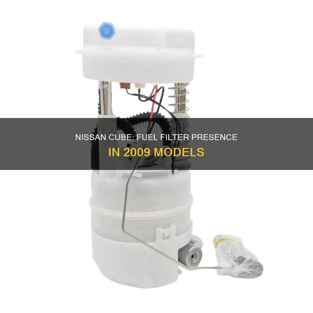 does a 2009 nissan cube have a fuel filter