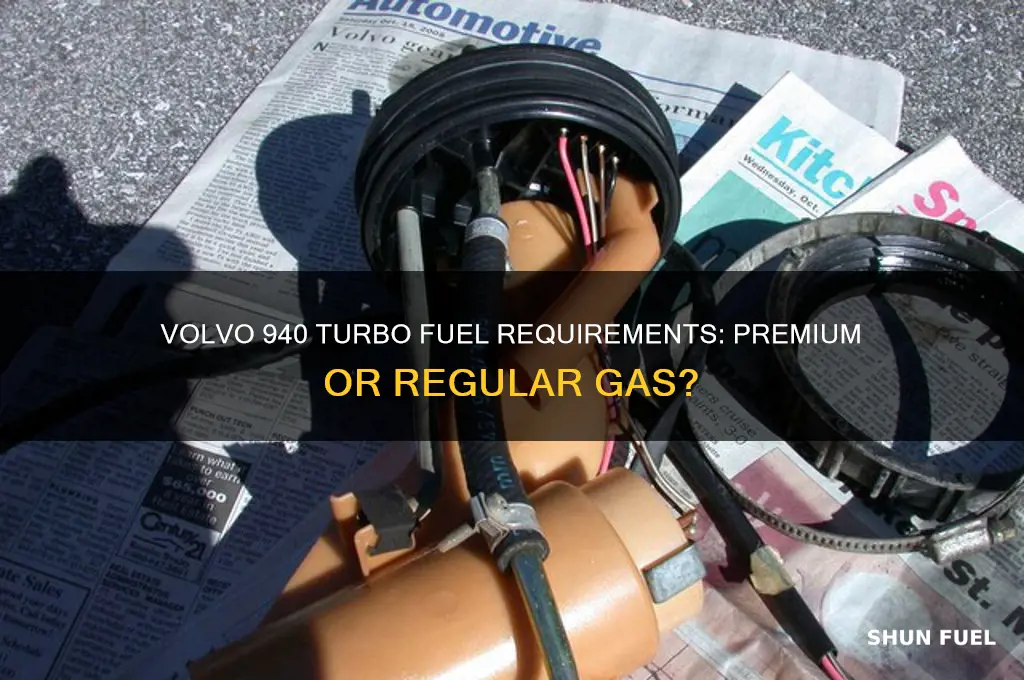 does a 91 volvo 940 turbo use premium fuel