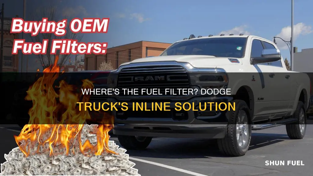 does a 94 dodge truck have an inline fuel filter