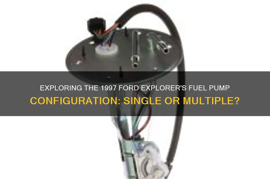 does a 97 explorer have more than 1 fuel pump