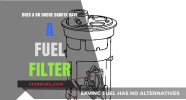 Where is the Fuel Filter on a 1998 Dodge Dakota?