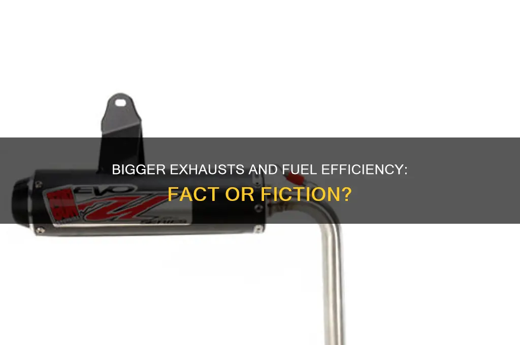 does a bigger exhaust use more fuel