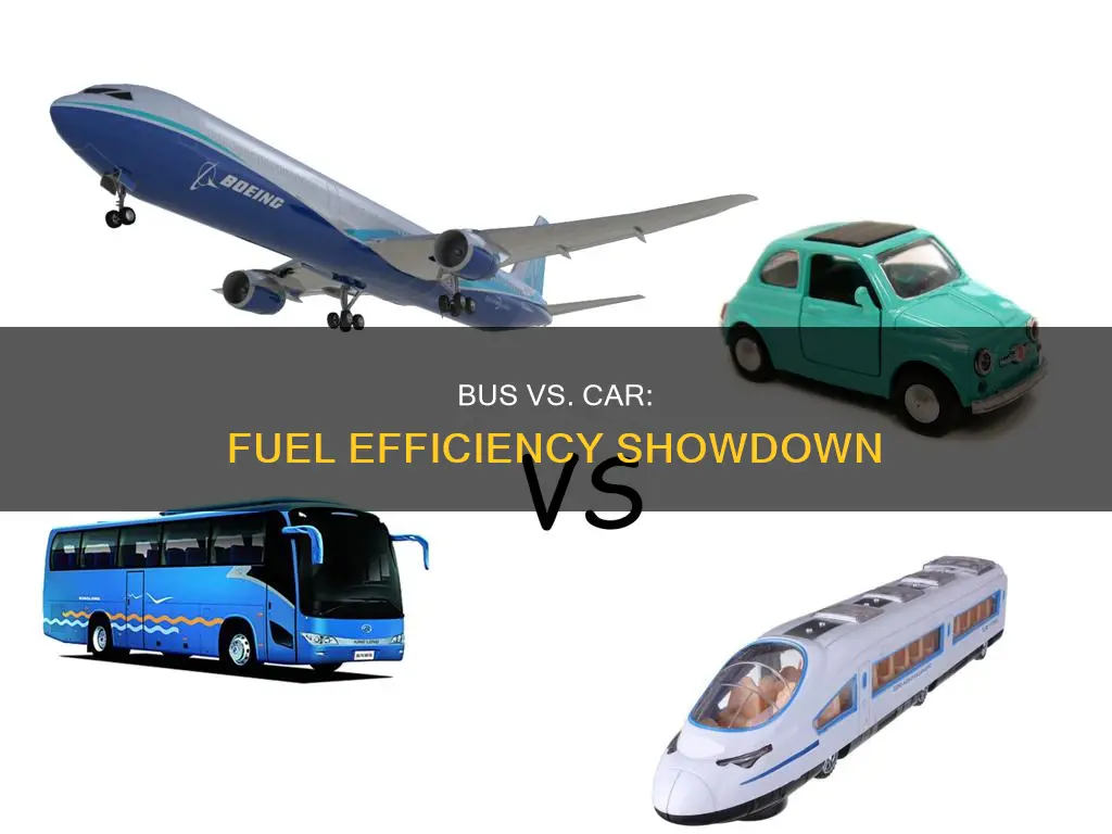 does a bus use more fuel than car