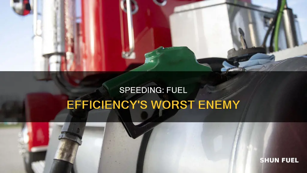 does a car consume more fuel when speeding