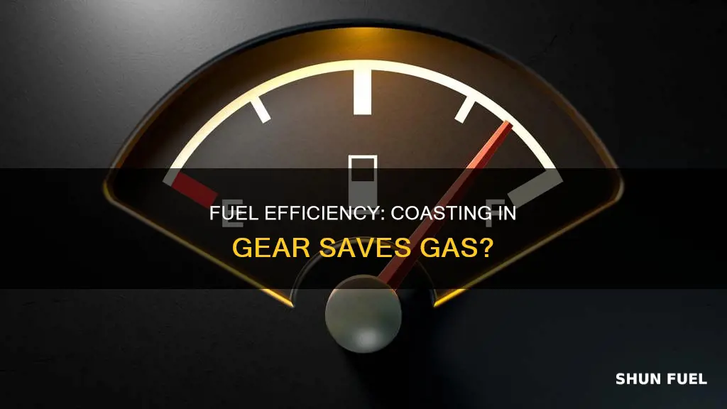 does a car use fuel when coasting in gear