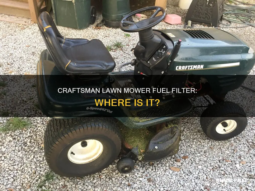 does a craftsman lawn mower have a fuel filter