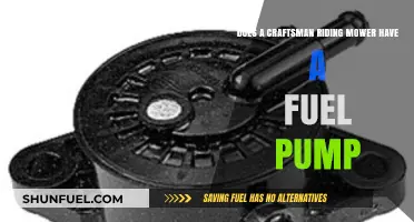Does Your Craftsman Riding Mower Have a Fuel Pump?
