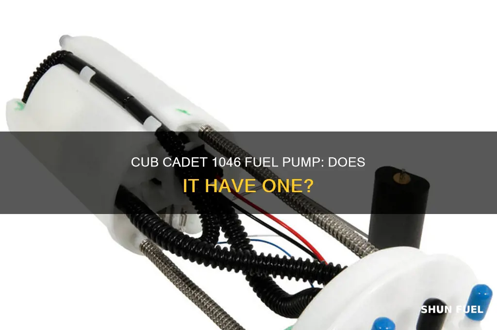 does a cub cadet 1046 have a fuel pump