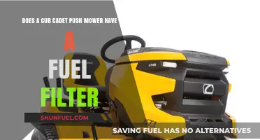 Cub Cadet Push Mower Fuel Filter: Where is it?